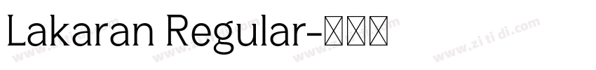 Lakaran Regular字体转换